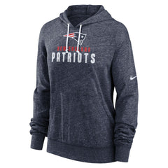 New England Patriots Women's Plus Size Gym Vintage Pullover Hoodie - Navy Hoodies