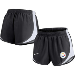 Pittsburgh Steelers Women's Performance Tempo Shorts - Black Shorts