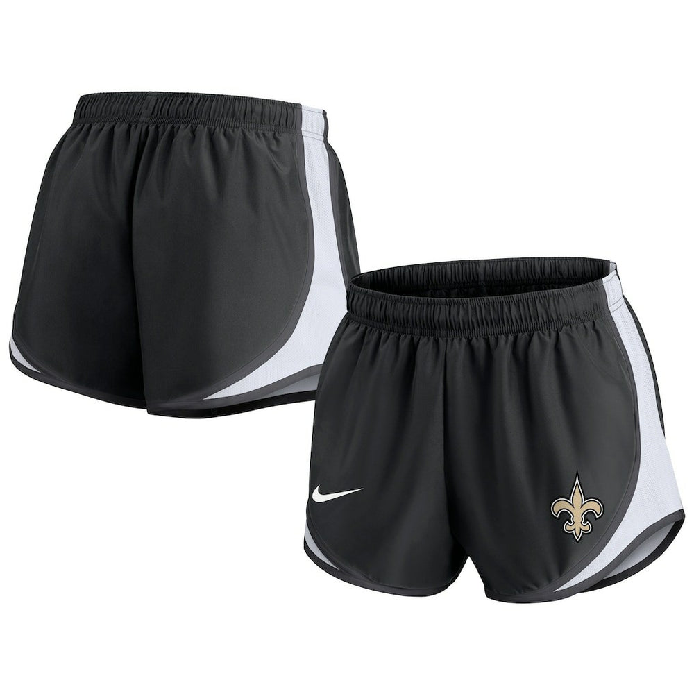 New Orleans Saints Women's Performance Tempo Shorts - Black Shorts