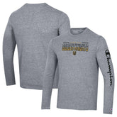 Vegas Golden Knights Champion Tri-Blend Long Sleeve T-Shirt - Heather Gray | US 5020591