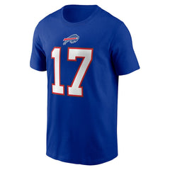 Josh Allen Buffalo Bills Player Name & Number T-Shirt - Royal T-shirts