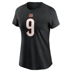 Joe Burrow Cincinnati Bengals Women's Player Name & Number T-Shirt - Black T-shirts