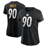 T.J. Watt Pittsburgh Steelers Women's Player Name & Number T-Shirt - Black T-shirts