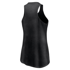 Chicago White Sox Fanatics Women's Simplicity Swing Racerback Scoop Neck Tank Top - Black Tanks