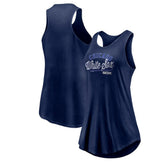 Chicago White Sox Fanatics Women's Simplicity Swing Racerback Scoop Neck Tank Top - Navy Tanks
