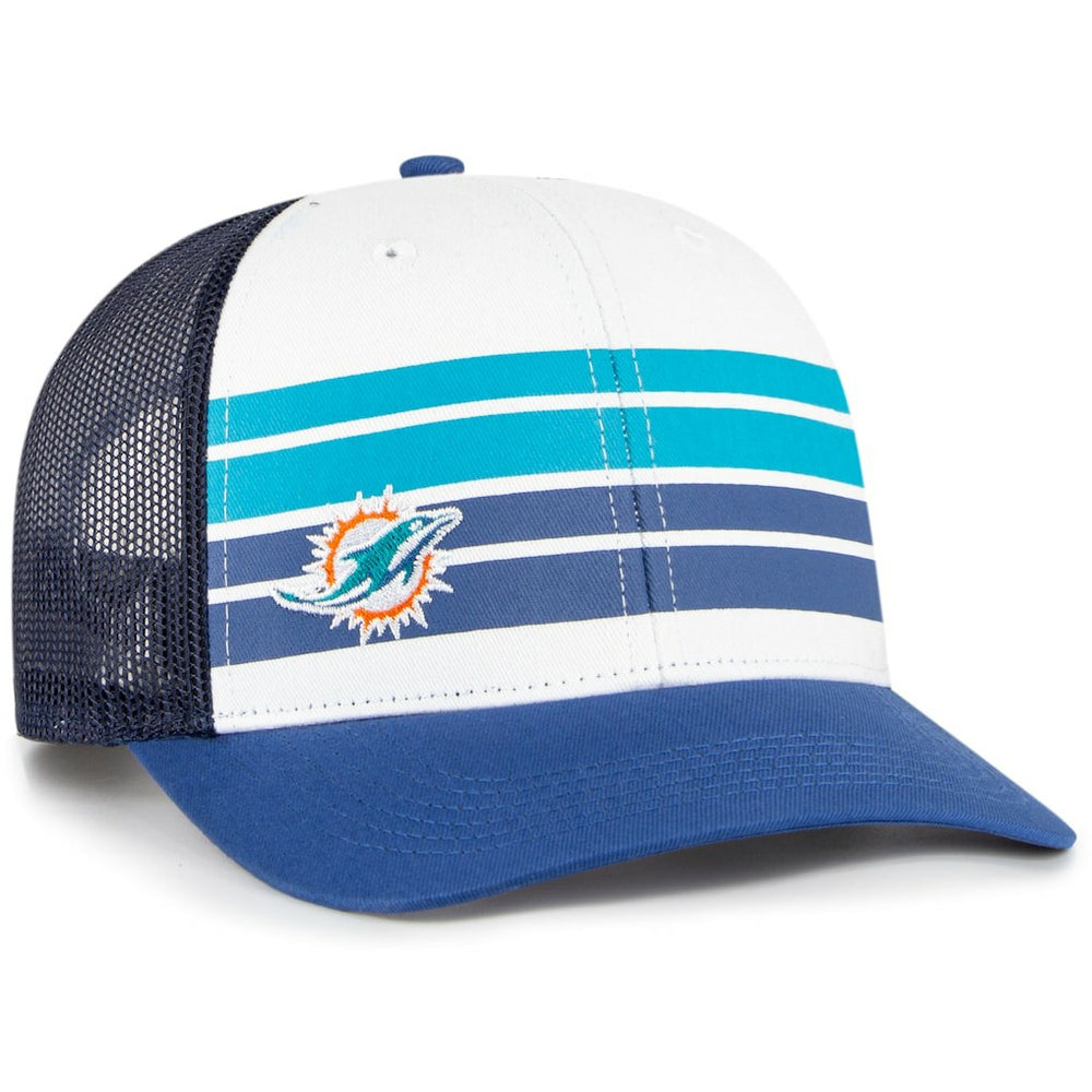 Miami Dolphins '47 Youth Cove Trucker Snapback Hat - White/Blue Hats