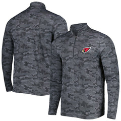 Arizona Cardinals Antigua Brigade Quarter-Zip Sweatshirt - Black Sweatshirts
