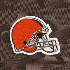 Cleveland Browns Antigua Brigade Quarter-Zip Sweatshirt - Brown Sweatshirts