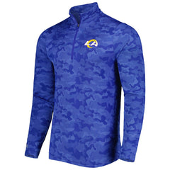 Los Angeles Rams Antigua Brigade Quarter-Zip Sweatshirt - Royal Sweatshirts