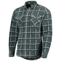 Green Bay Packers Antigua Industry Flannel Button-Up Shirt Jacket - Gray Jackets