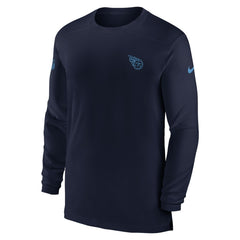 Tennessee Titans Sideline Coach Performance Long Sleeve T-Shirt - Navy T-shirts