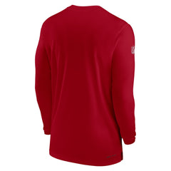 Tampa Bay Buccaneers Sideline Coach Performance Long Sleeve T-Shirt - Red T-shirts