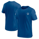 Indianapolis Colts Sideline Coach Performance T-Shirt - Royal T-shirts