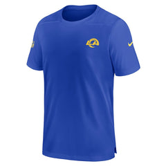 Los Angeles Rams Sideline Coach Performance T-Shirt - Royal T-shirts