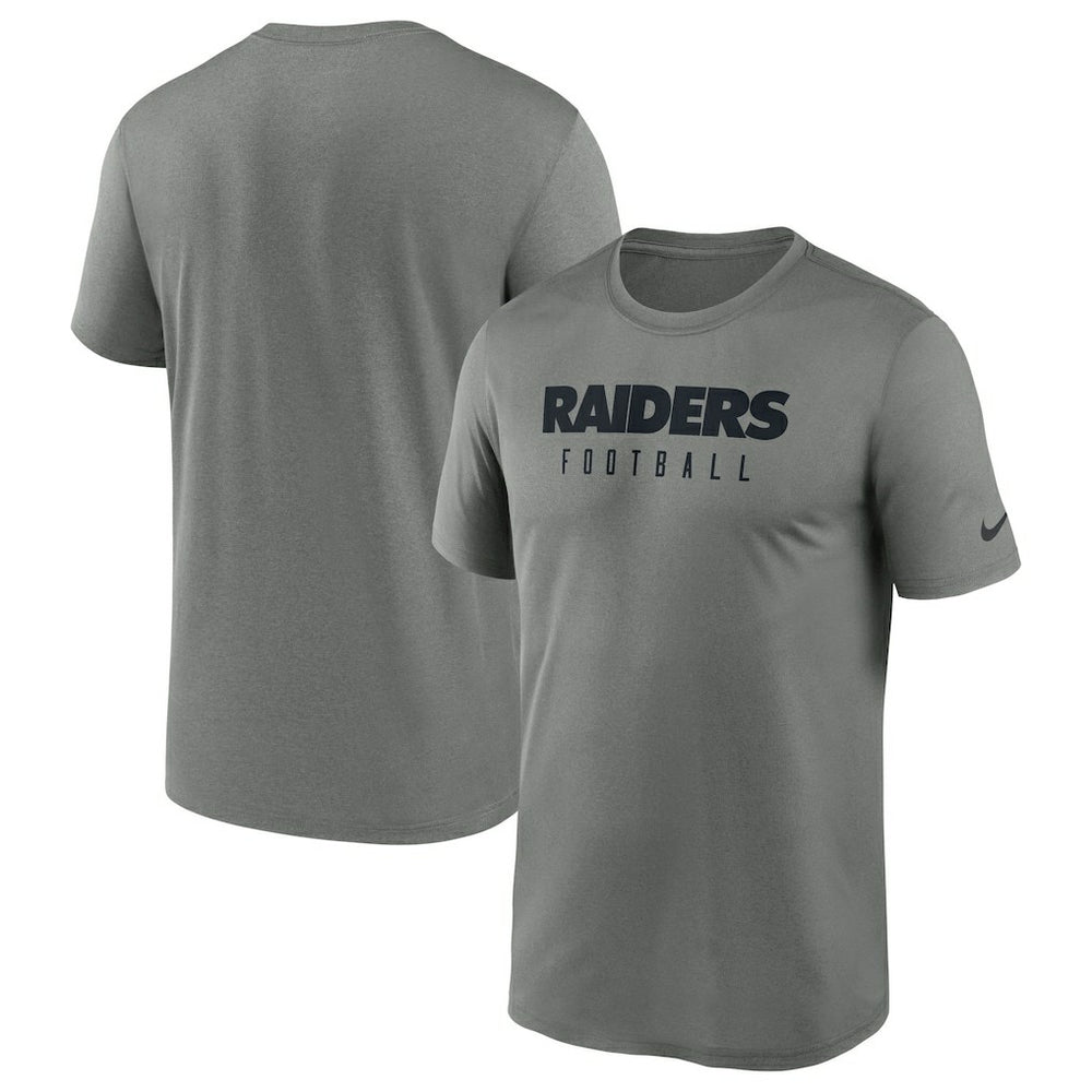 Las Vegas Raiders Sideline Legend Performance T-Shirt - Heather Gray T-shirts