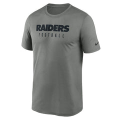 Las Vegas Raiders Sideline Legend Performance T-Shirt - Heather Gray T-shirts