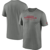 Arizona Cardinals Sideline Legend Performance T-Shirt - Heather Gray T-shirts