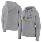 St. Louis Blues Fanatics Women's Script Favorite Pullover Hoodie - Heather Gray | US 5025711