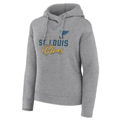 St. Louis Blues Fanatics Women's Script Favorite Pullover Hoodie - Heather Gray | US 5025711