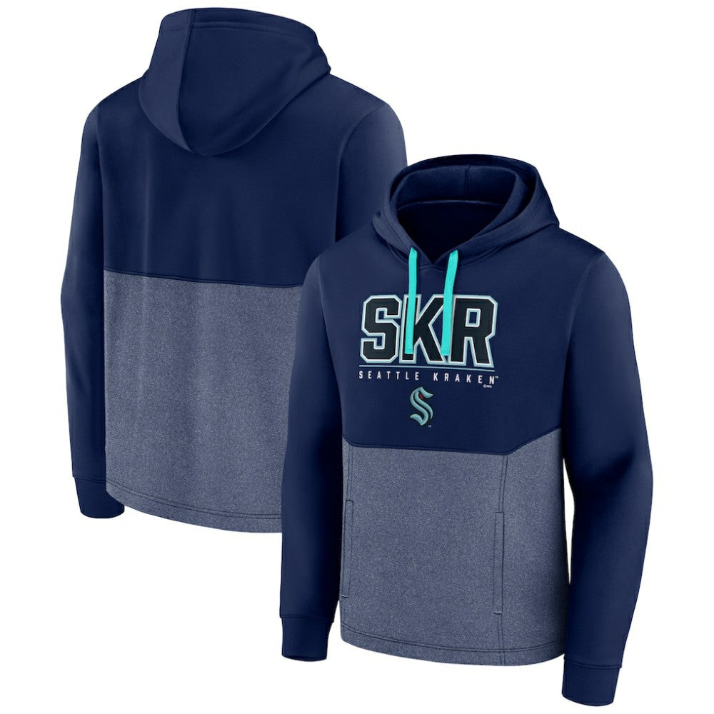 Seattle Kraken Fanatics Successful Tri-Blend Pullover Hoodie - Deep Sea Blue | US 5025803