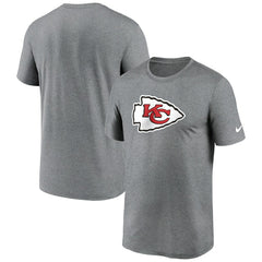 Kansas City Chiefs Primetime Legend Logo Performance T-Shirt - Heather Charcoal T-shirts