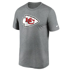 Kansas City Chiefs Primetime Legend Logo Performance T-Shirt - Heather Charcoal T-shirts