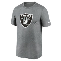 Las Vegas Raiders Primetime Legend Logo Performance T-Shirt - Heather Charcoal T-shirts