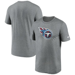 Tennessee Titans Primetime Legend Logo Performance T-Shirt - Heather Charcoal T-shirts