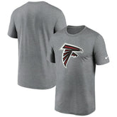 Atlanta Falcons Primetime Legend Logo Performance T-Shirt - Heather Charcoal T-shirts