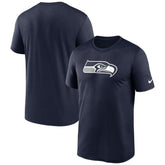 Seattle Seahawks Primetime Legend Logo Performance T-Shirt - College Navy T-shirts