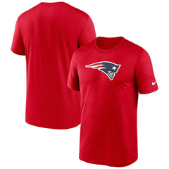 New England Patriots Primetime Legend Logo Performance T-Shirt - Red T-shirts