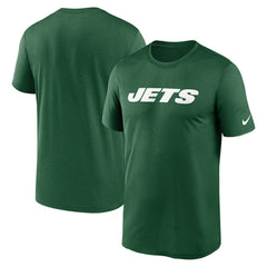 New York Jets Legend Wordmark Performance T-Shirt - Green T-shirts