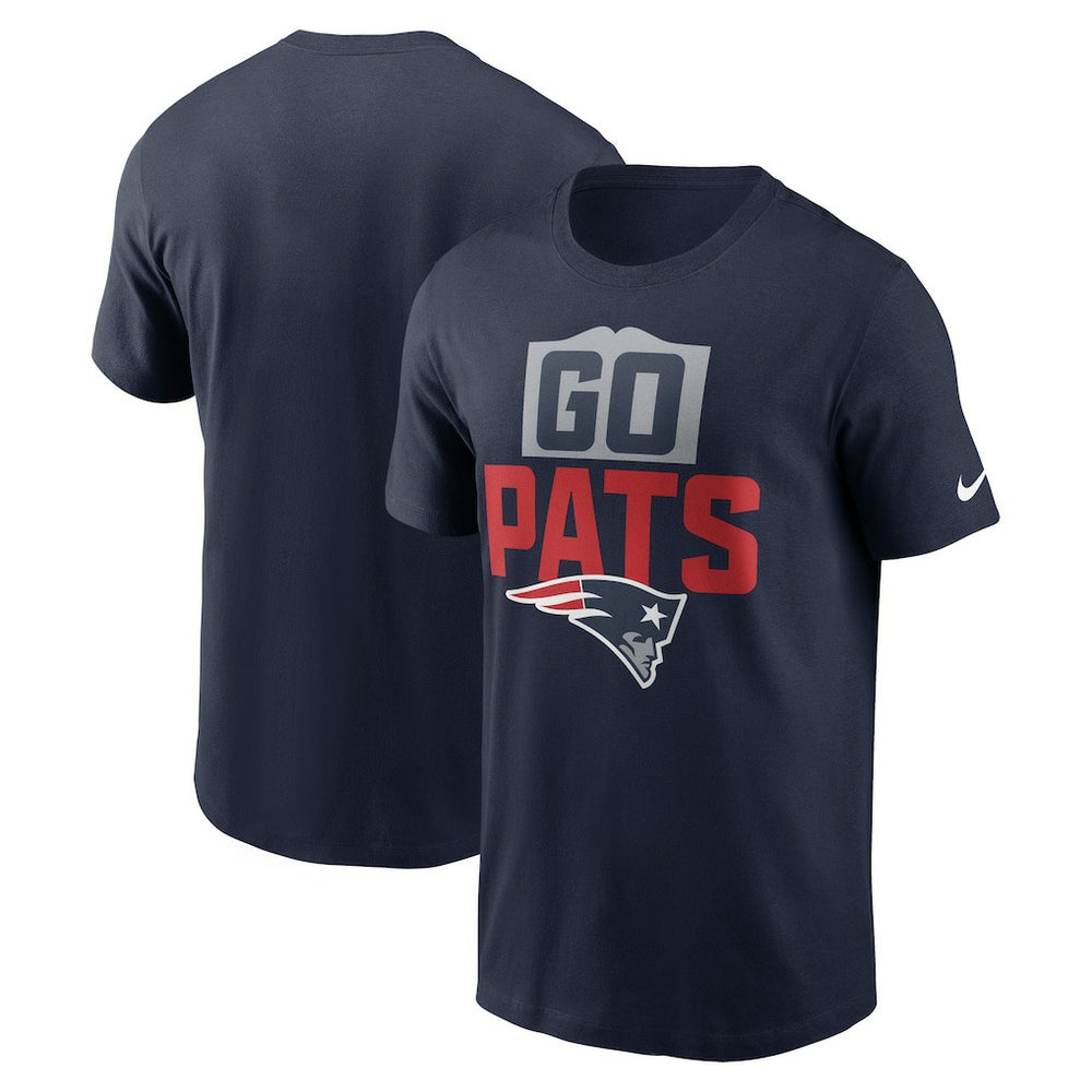 New England Patriots Local Essential T-Shirt - Navy T-shirts