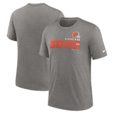 Cleveland Browns Team Tri-Blend T-Shirt - Heather Charcoal T-shirts
