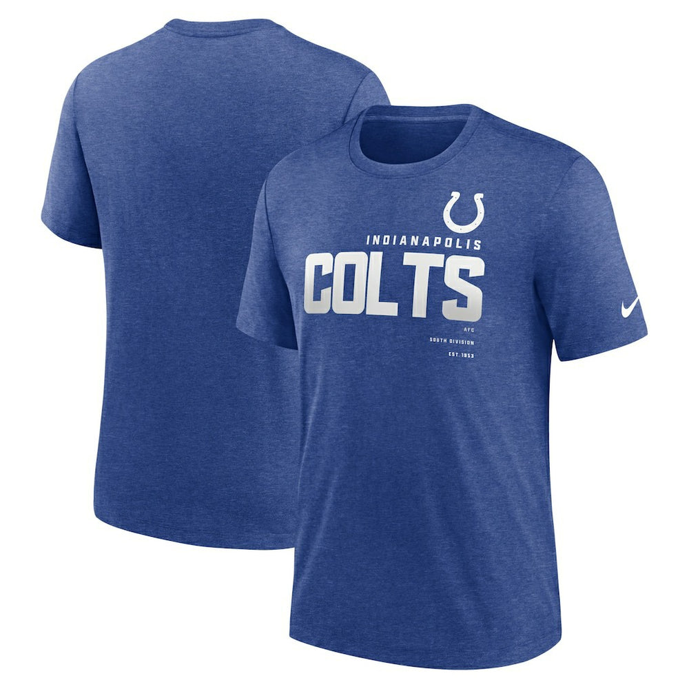 Indianapolis Colts Team Tri-Blend T-Shirt - Heather Royal T-shirts