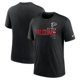 Atlanta Falcons Team Tri-Blend T-Shirt - Heather Black T-shirts