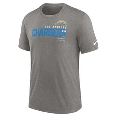 Los Angeles Chargers Team Tri-Blend T-Shirt - Heather Charcoal T-shirts