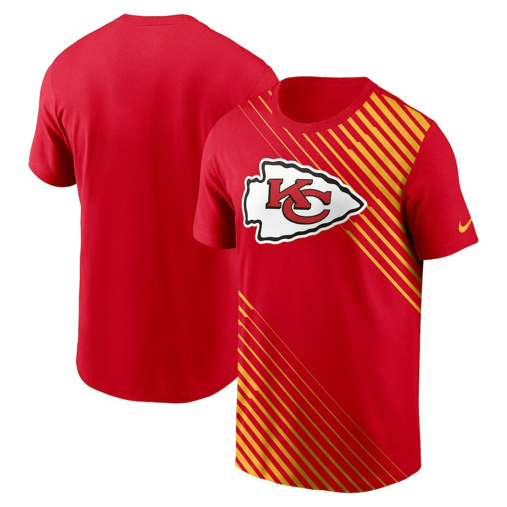 Kansas City Chiefs Yard Line Fashion Asbury T-Shirt - Red T-shirts