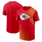 Kansas City Chiefs Yard Line Fashion Asbury T-Shirt - Red T-shirts