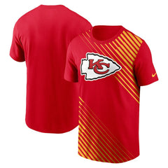Kansas City Chiefs Yard Line Fashion Asbury T-Shirt - Red T-shirts