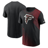 Atlanta Falcons Yard Line Fashion Asbury T-Shirt - Black T-shirts