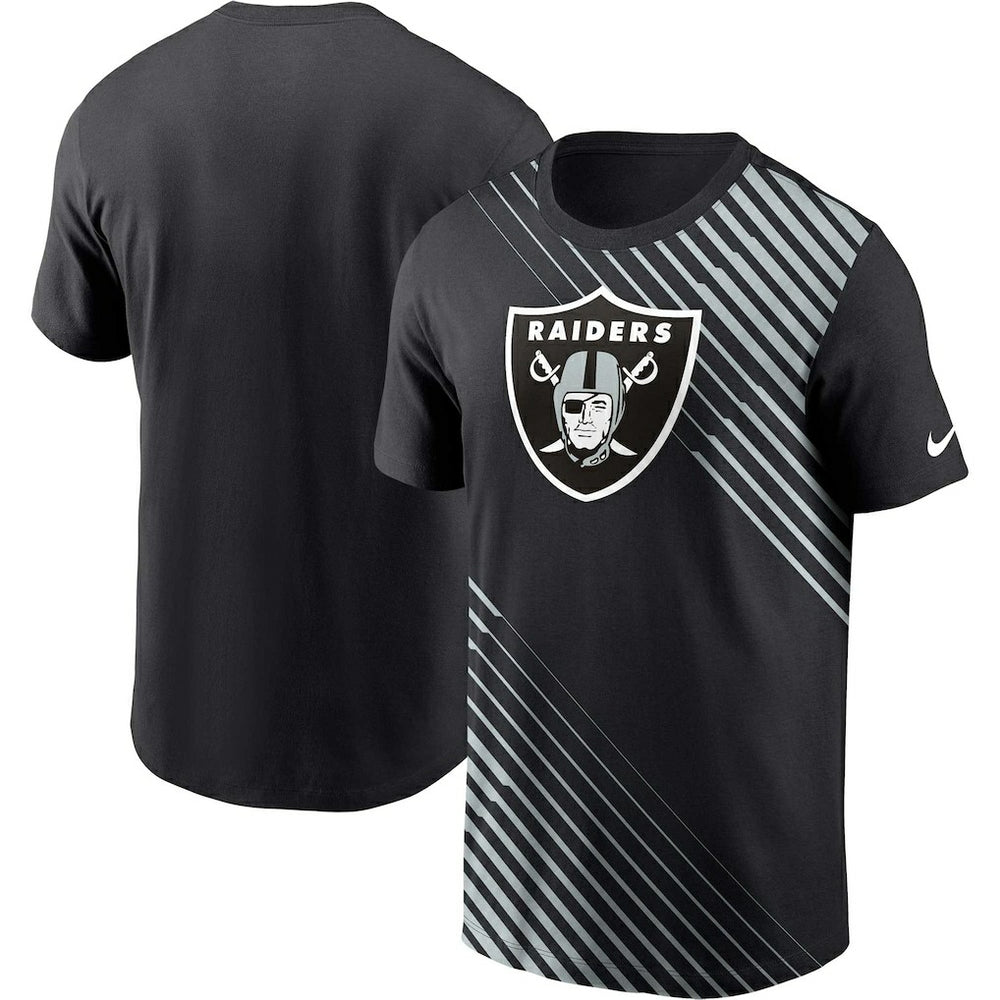 Las Vegas Raiders Yard Line Fashion Asbury T-Shirt - Black T-shirts