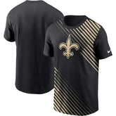New Orleans Saints Yard Line Fashion Asbury T-Shirt - Black T-shirts