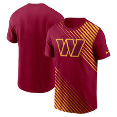 Washington Commanders Yard Line Fashion Asbury T-Shirt - Burgundy T-shirts