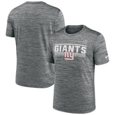 New York Giants Yardline Velocity Performance T-Shirt - Gray T-shirts