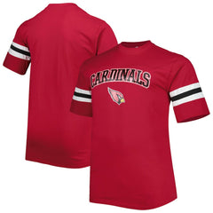 Arizona Cardinals Big & Tall Arm Stripe T-Shirt - Cardinal T-shirts