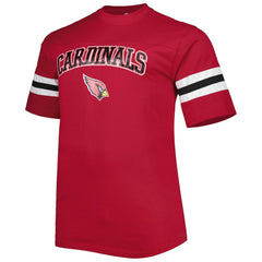 Arizona Cardinals Big & Tall Arm Stripe T-Shirt - Cardinal T-shirts