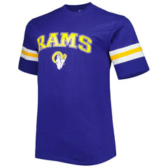 Los Angeles Rams Big & Tall Arm Stripe T-Shirt - Royal T-shirts