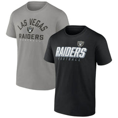 Las Vegas Raiders Player Pack T-Shirt Combo Set - Black/Silver T-shirts