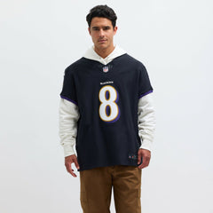 Lamar Jackson Baltimore Ravens Alternate Vapor F.U.S.E. Elite Jersey - Black Jerseys